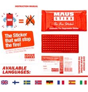 MAUS STIXX - Fire Suppression Sticker #4 - 1301-30